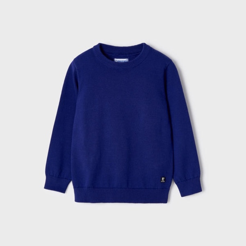 Size 8 Boys Mayoral Blue Knit Sweater Timeless Style - Picture 2 of 3
